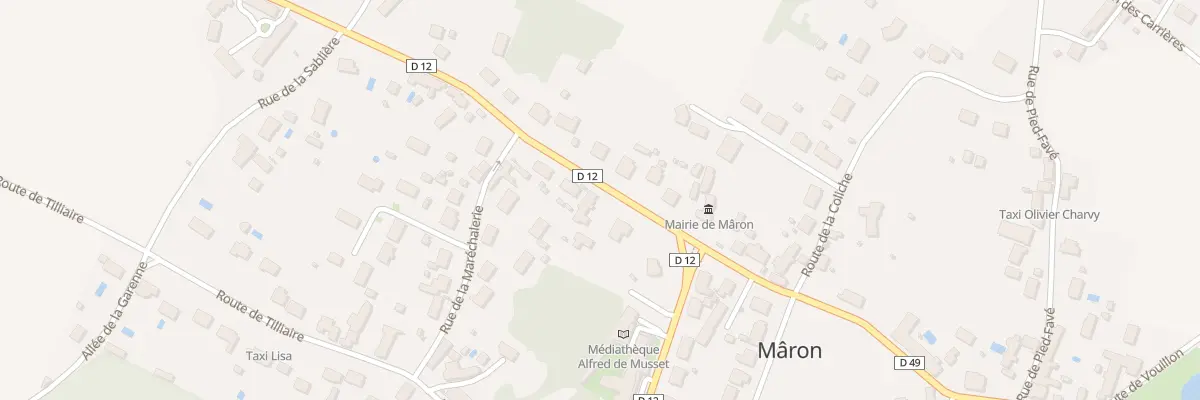 Plan du 5 Rte de Chateauroux à Mâron