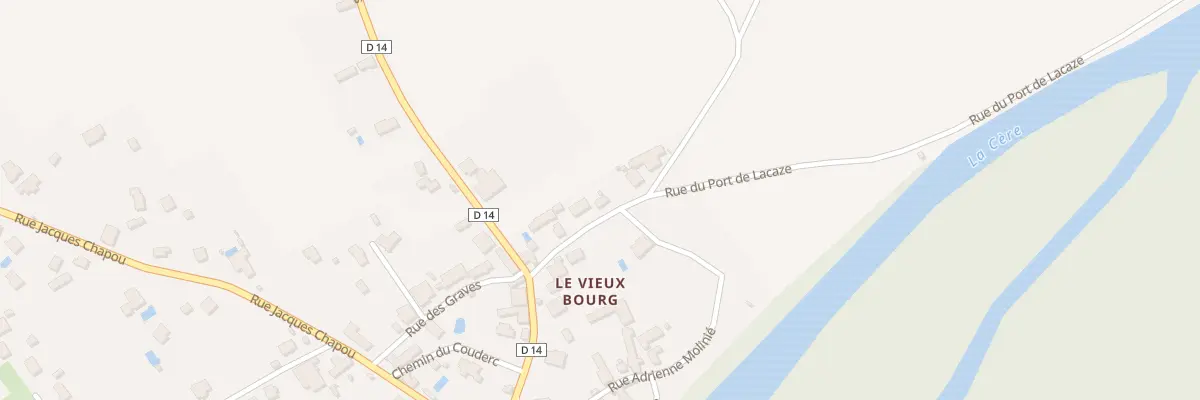 Plan du 7 Rue Adrienne Molinié à Biars-sur-Cère