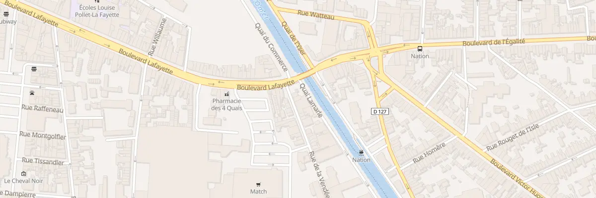 Plan du 3 Rue de la Vendée à Calais