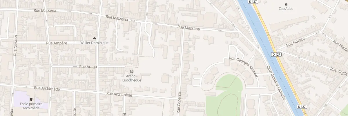 Plan du 14 Rue Copernic à Calais