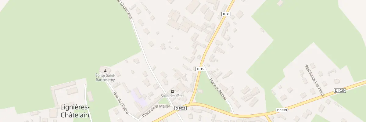 Plan du 18 Pl Publique à Lignières-Châtelain