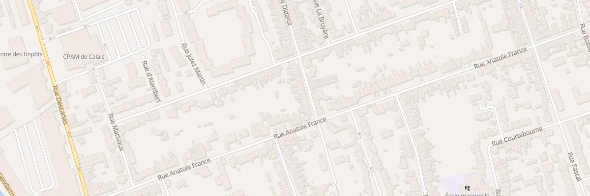 Plan du 96 Rue Diderot à Calais