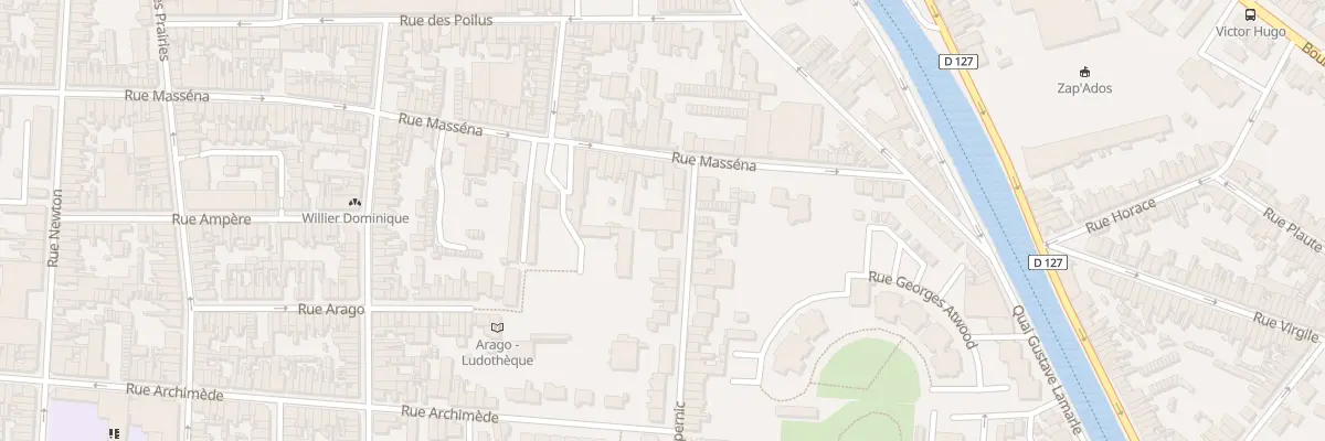 Plan du 6 Rue Copernic à Calais