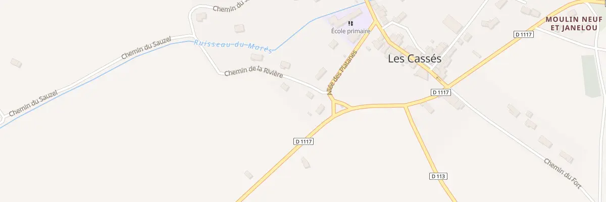 Plan du 2 Che de la Rivière aux Cassés