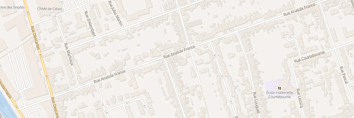 Plan du 110 Rue Anatole France à Calais