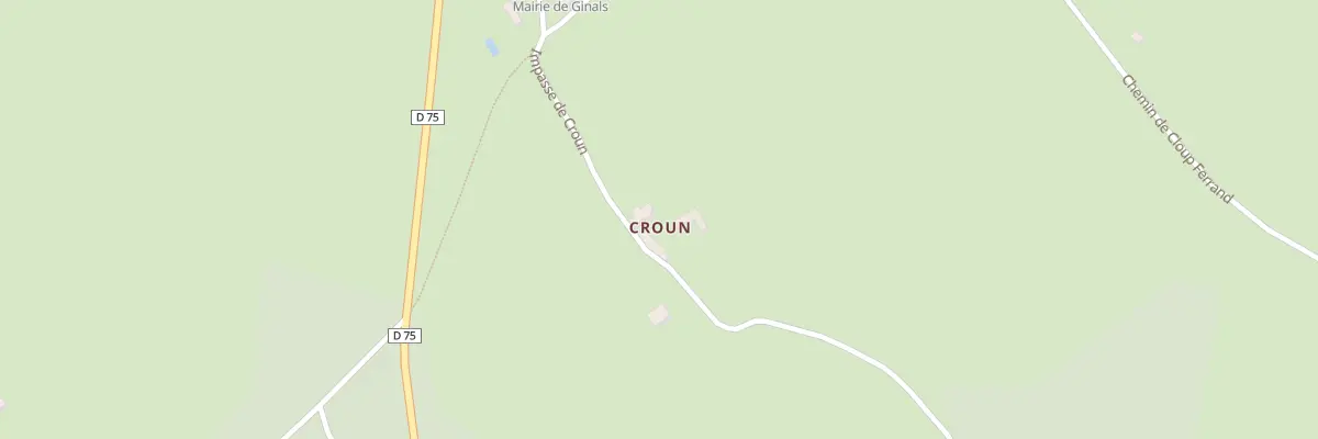 Plan du 5075 Croun à Caylus