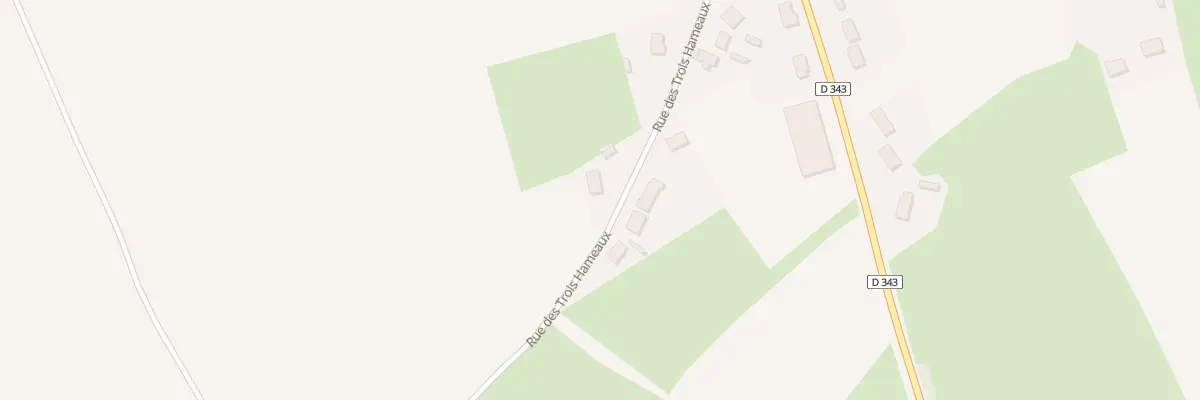 Plan de la Rue des 3 Hameaux à Courset