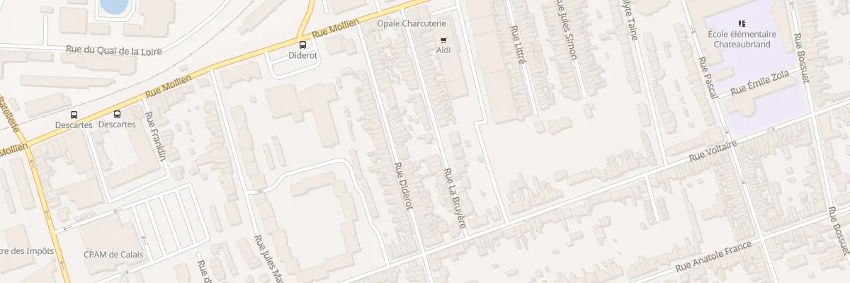 Plan du 38 Rue la Bruyère à Calais