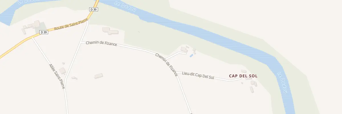 Plan du 267 Che de Fizance à Saint-Gauzens