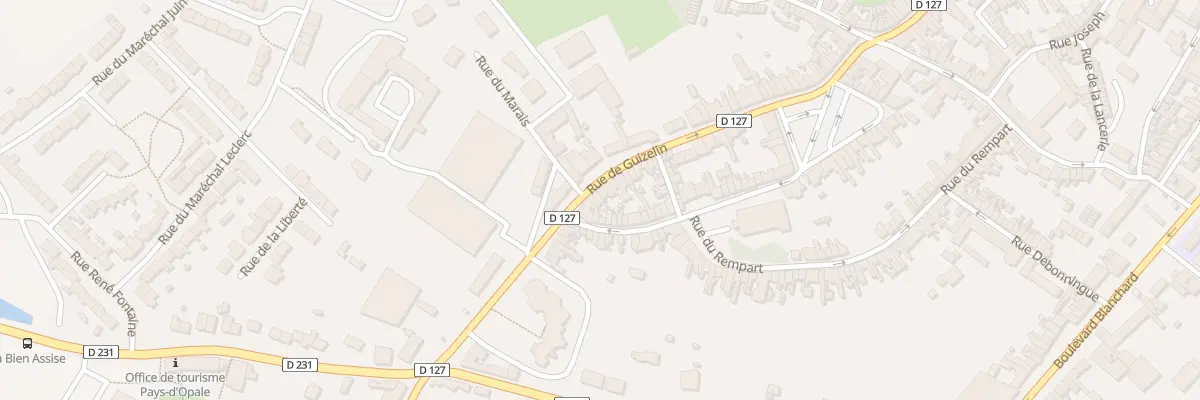 Plan du 37 Rue de Guizelin à Guînes