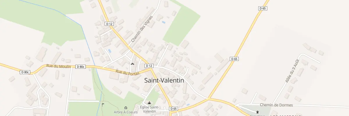 Plan du 5 Rue de la Cadoue à Saint-Valentin