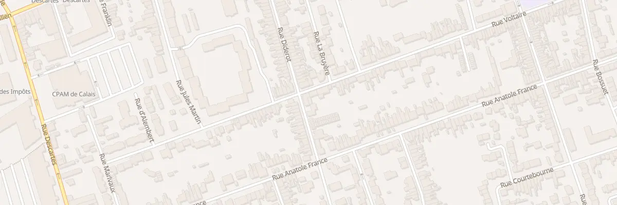 Plan du 75 Rue Diderot à Calais