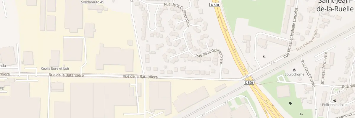 Plan du 27 Rue de la Guillaumière à Saint-Jean-de-la-Ruelle