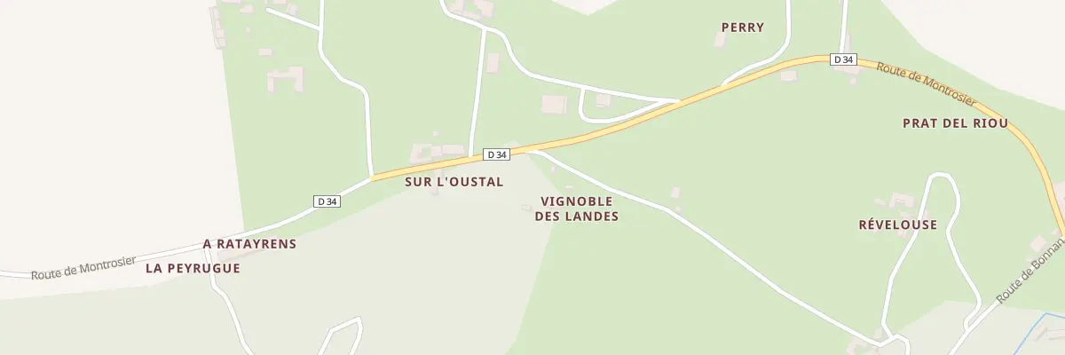 Plan du 5099B Vignoble des Landes à Milhars