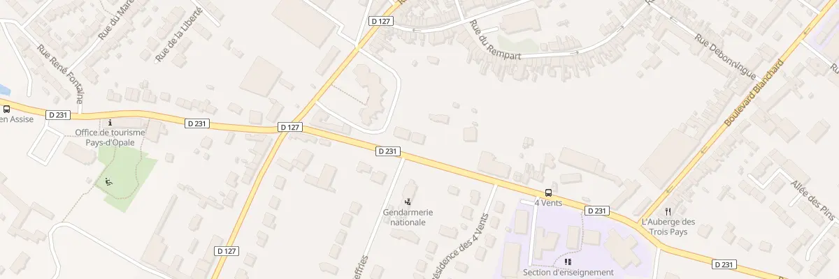 Plan du 3 Bd Delannoy à Guînes