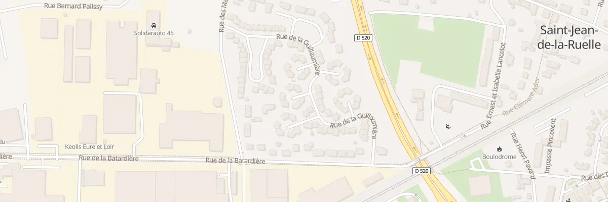 Plan du 43 Rue de la Guillaumière à Saint-Jean-de-la-Ruelle