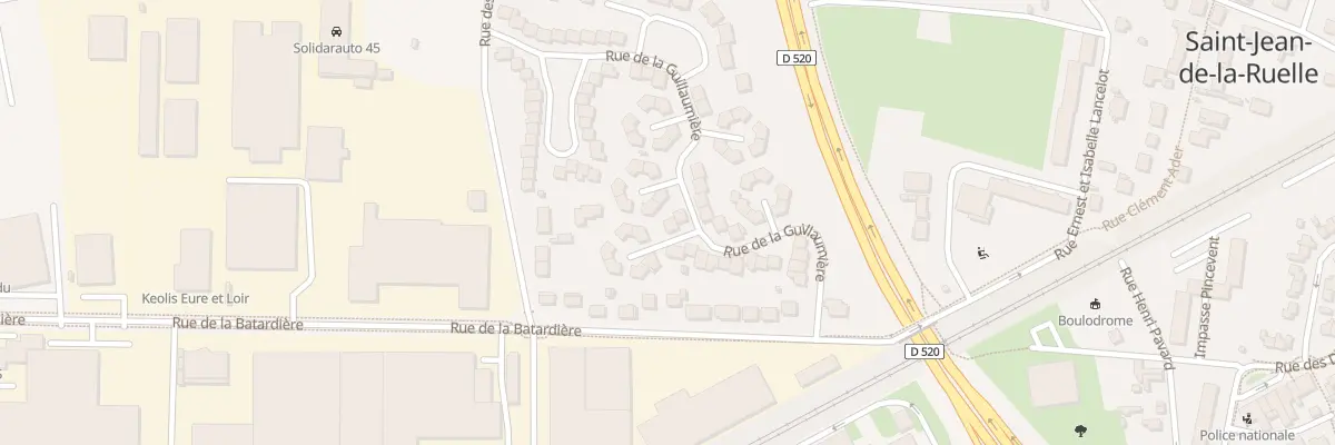 Plan du 39 Rue de la Guillaumière à Saint-Jean-de-la-Ruelle