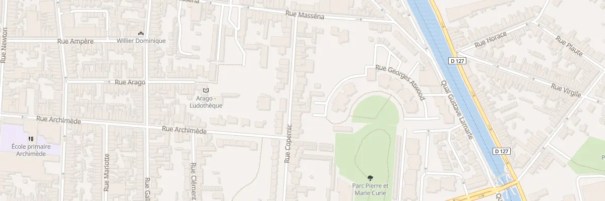Plan du 33 Rue Copernic à Calais