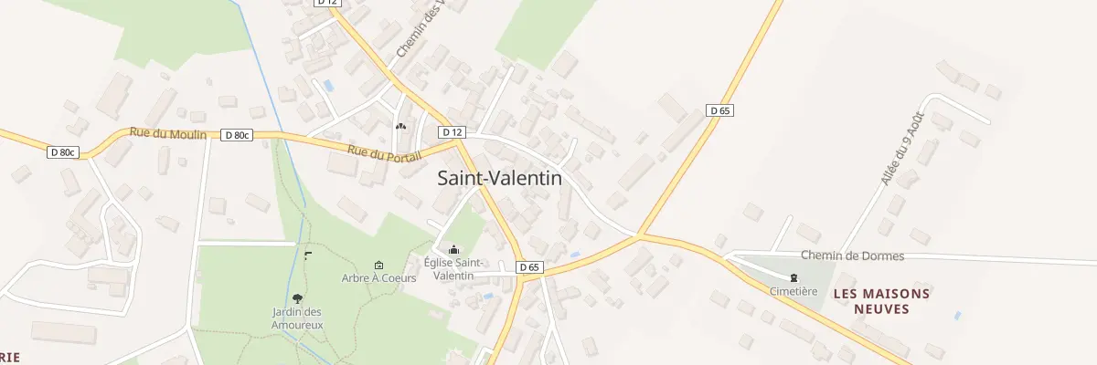 Plan du 8 Rue de la Cadoue à Saint-Valentin