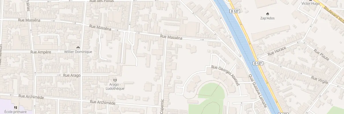 Plan du 9 Rue Copernic à Calais