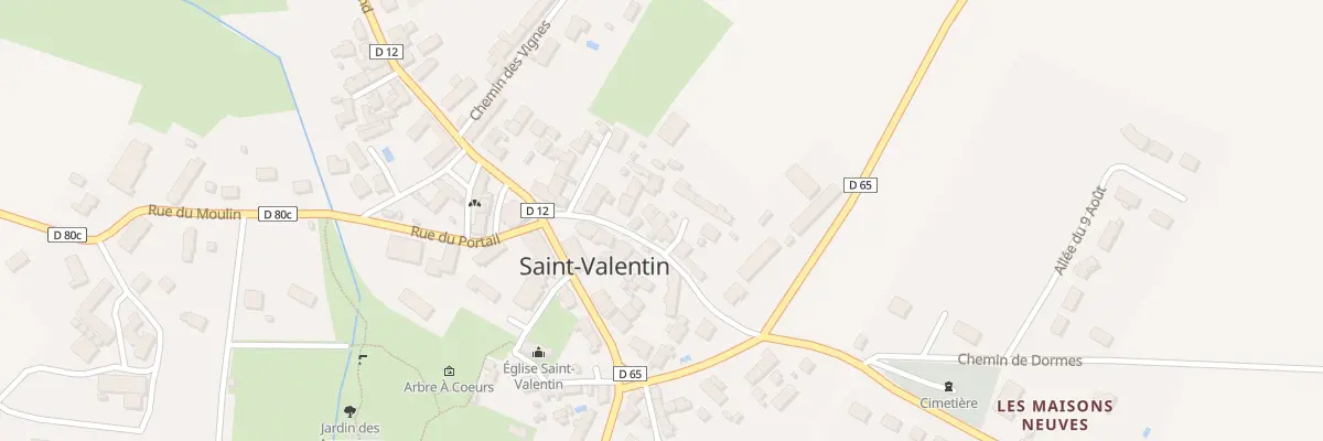 Plan du 11 Rue de la Cadoue à Saint-Valentin