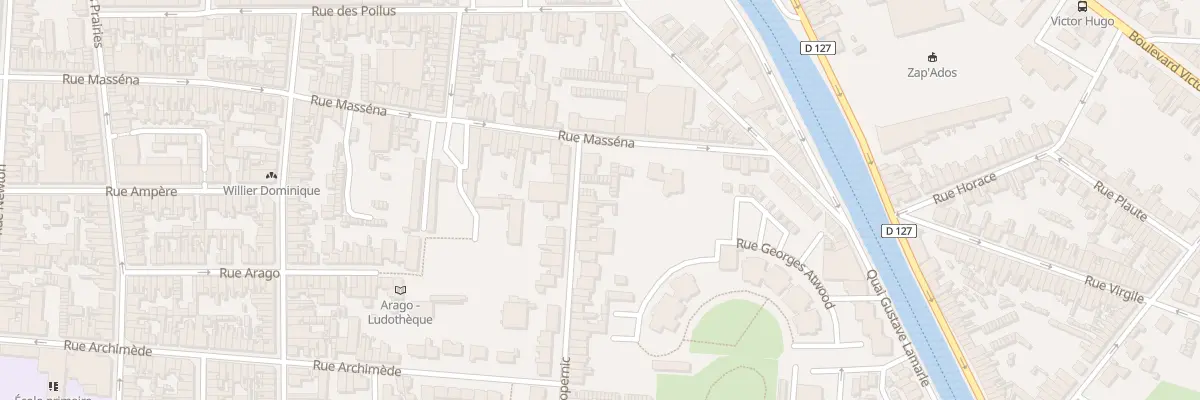 Plan du 7 Rue Copernic à Calais