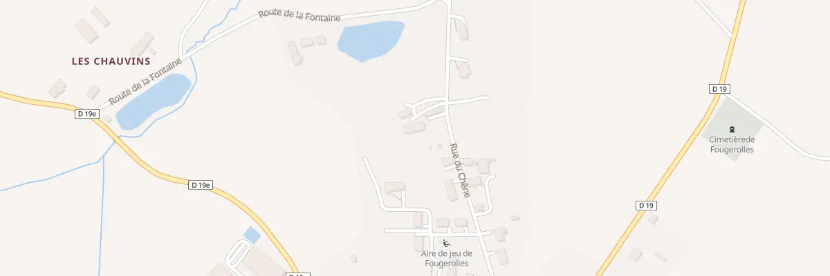 Plan du 5104 Le Chene à Fougerolles