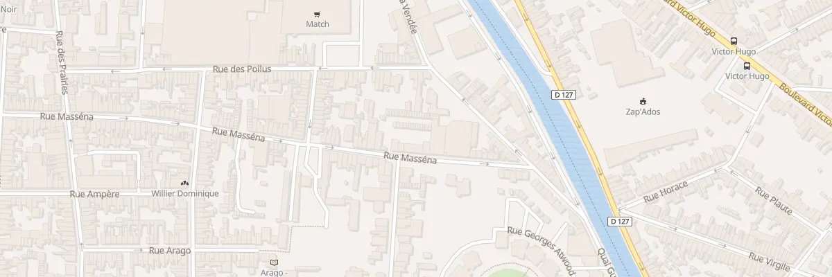Plan du 167 Rue Masséna à Calais