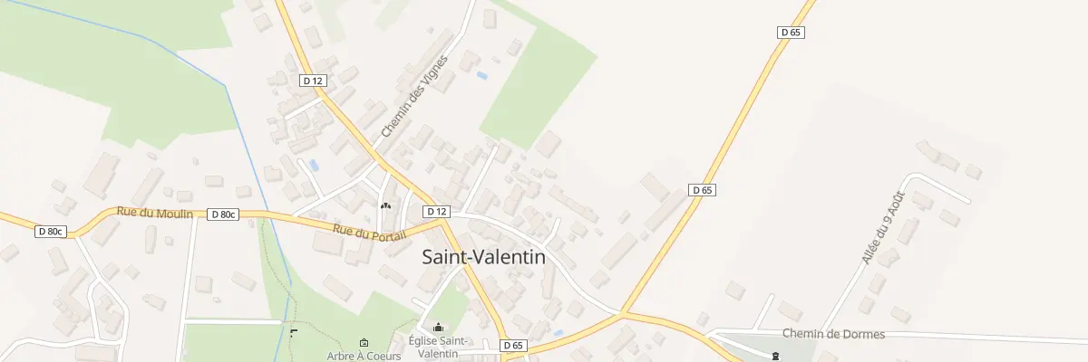 Plan du 7 Rue de la Cadoue à Saint-Valentin