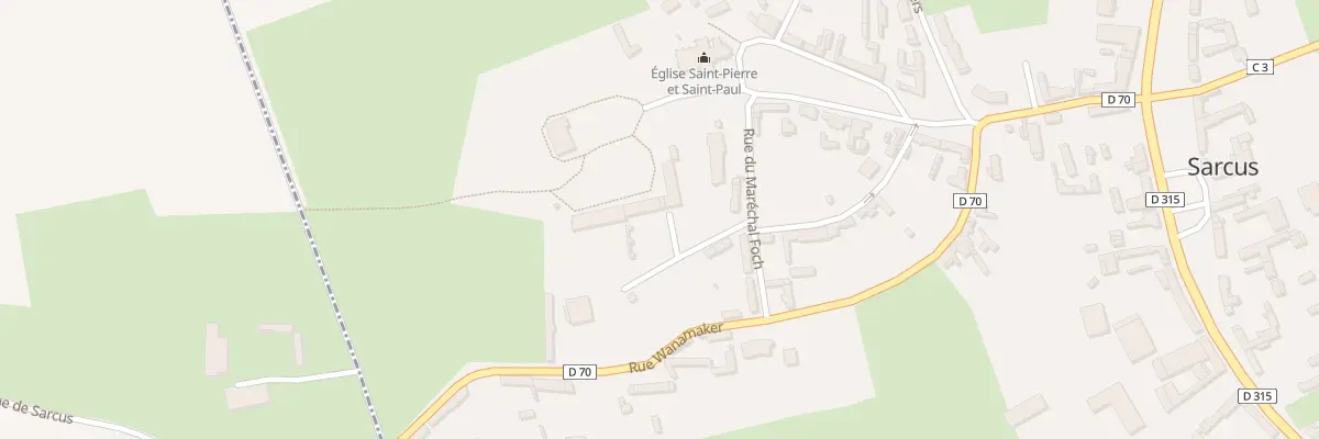 Plan du 5 Rue du Maréchal Foch à Sarcus