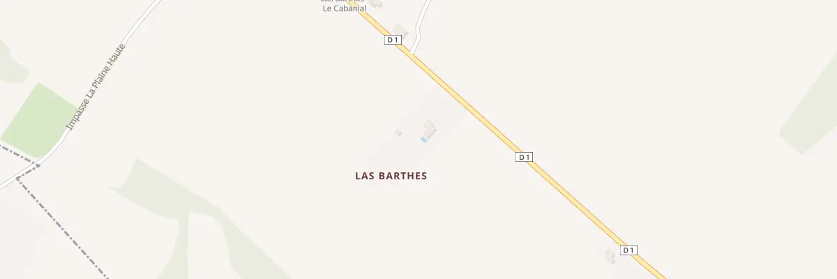Plan du 30A Las Barthes au Cabanial