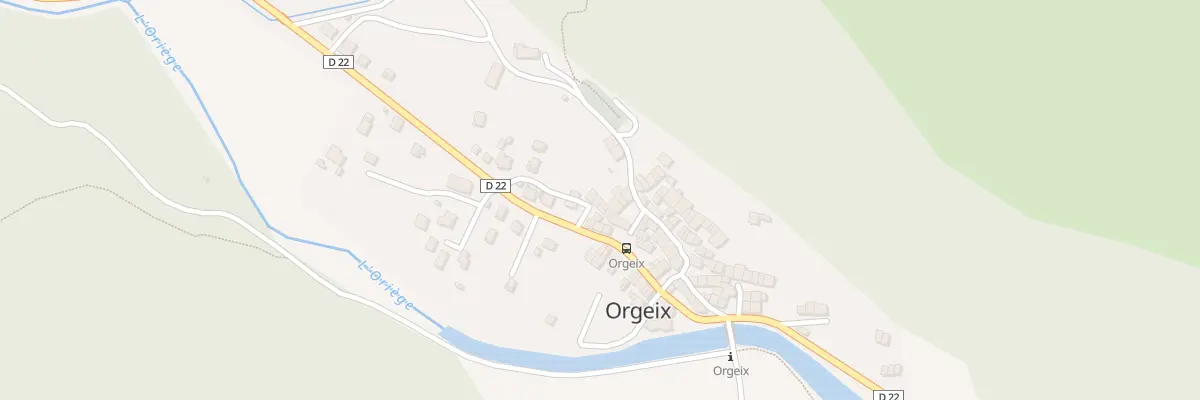 Plan du 15 Orgeix Village à Orgeix