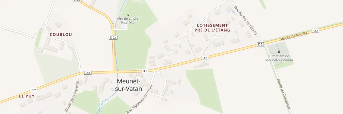 Plan du 4 Rte de la Plaisance à Meunet-sur-Vatan