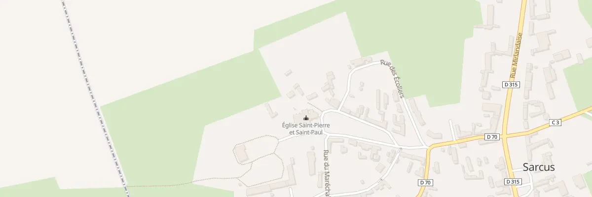 Plan du 2B Rue du Maréchal Leclerc à Sarcus