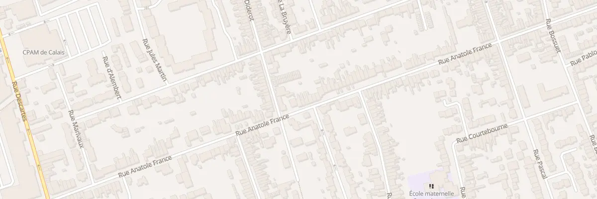 Plan du 97 Rue Anatole France à Calais