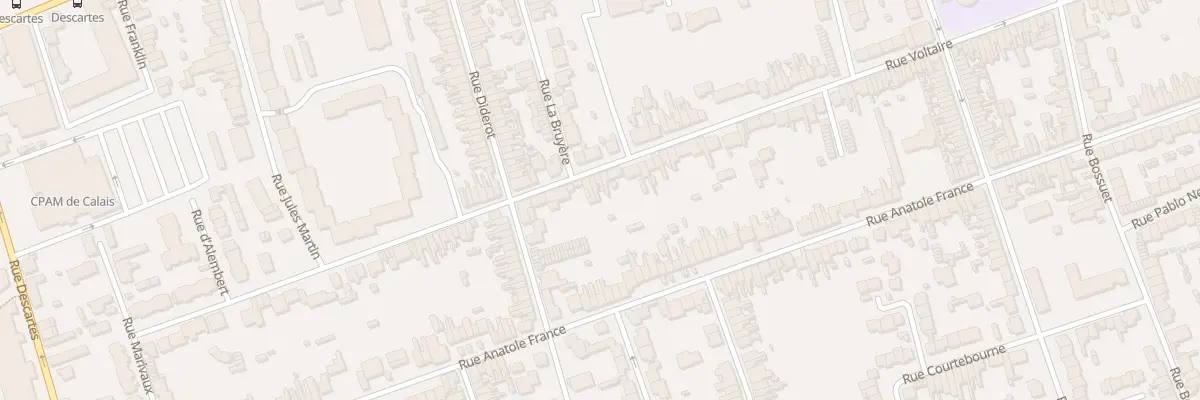 Plan du 52 Rue Voltaire à Calais