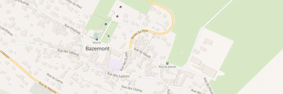 Plan du 9 Rue de Maule à Bazemont