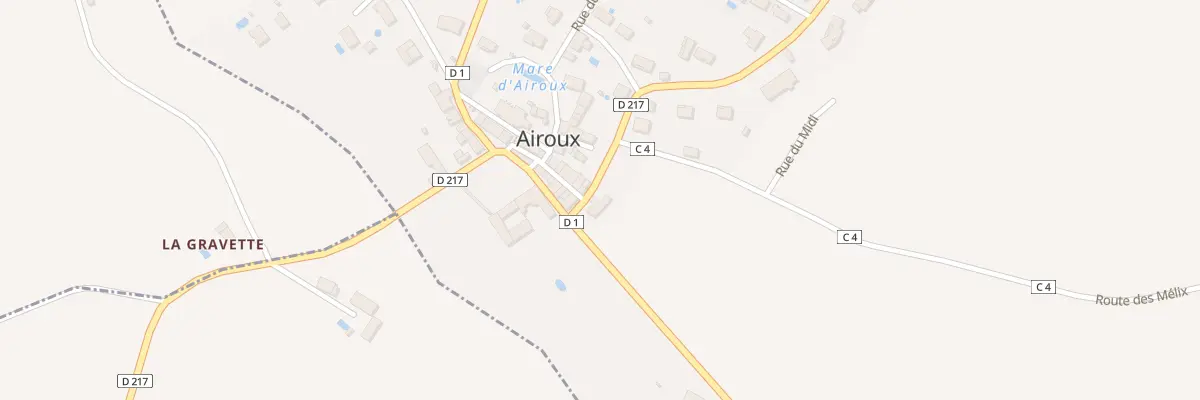Plan du 62 Le Village à Airoux