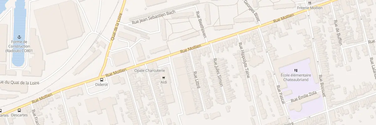 Plan du 8 Rue Littré à Calais
