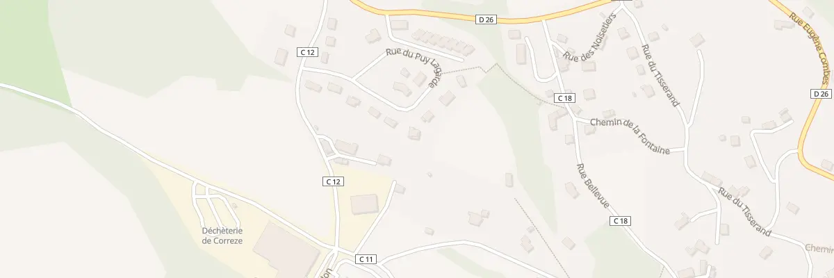 Plan du 12 Rue du Puy Lagarde à Corrèze