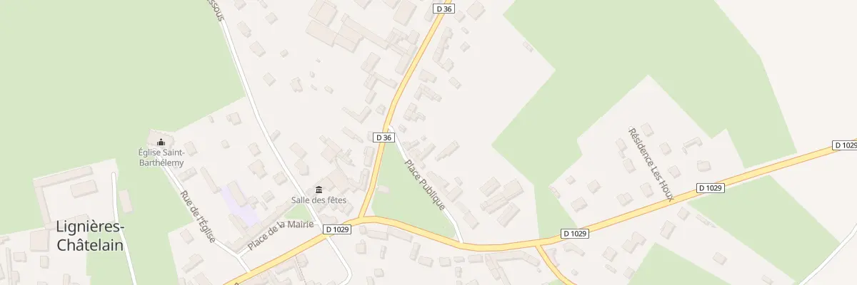 Plan du 14 Pl Publique à Lignières-Châtelain