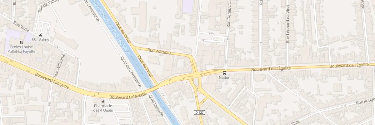 Plan du 1B Rue Delaroche à Calais