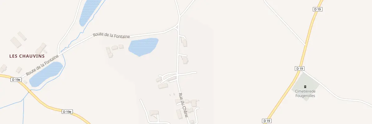 Plan du 1214 Le Chene à Fougerolles