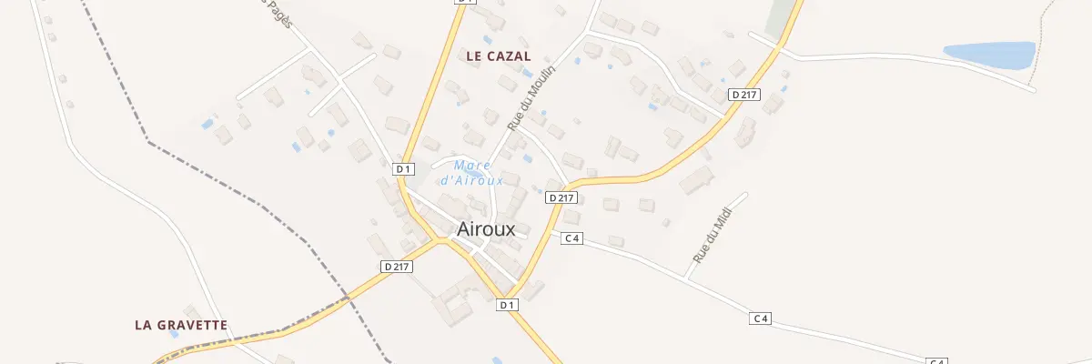 Plan du 5 Rte de Soupex à Airoux