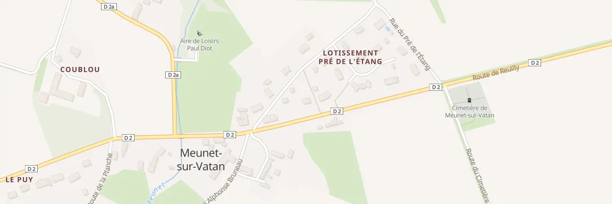 Plan du 8 Rte de la Plaisance à Meunet-sur-Vatan