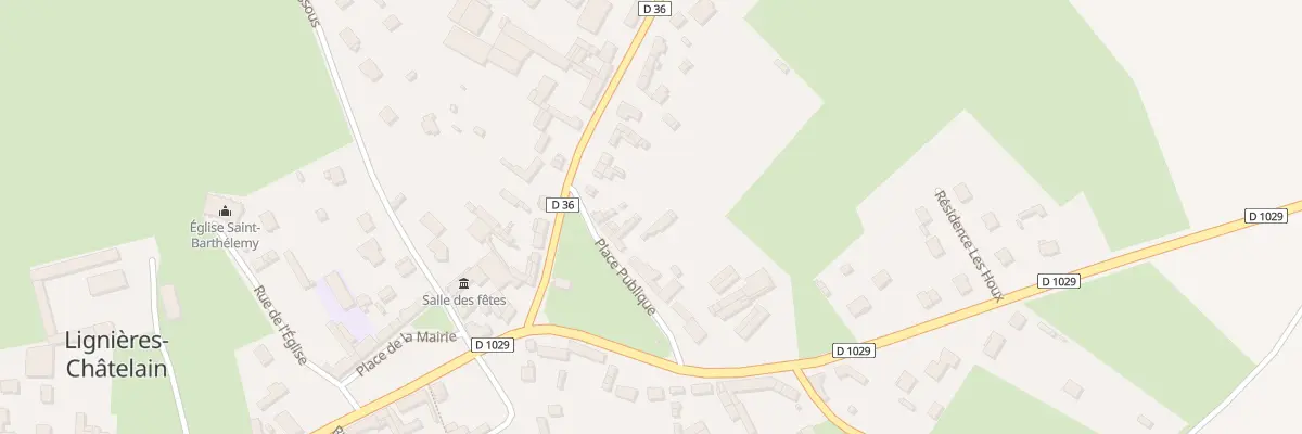 Plan du 12 Pl Publique à Lignières-Châtelain