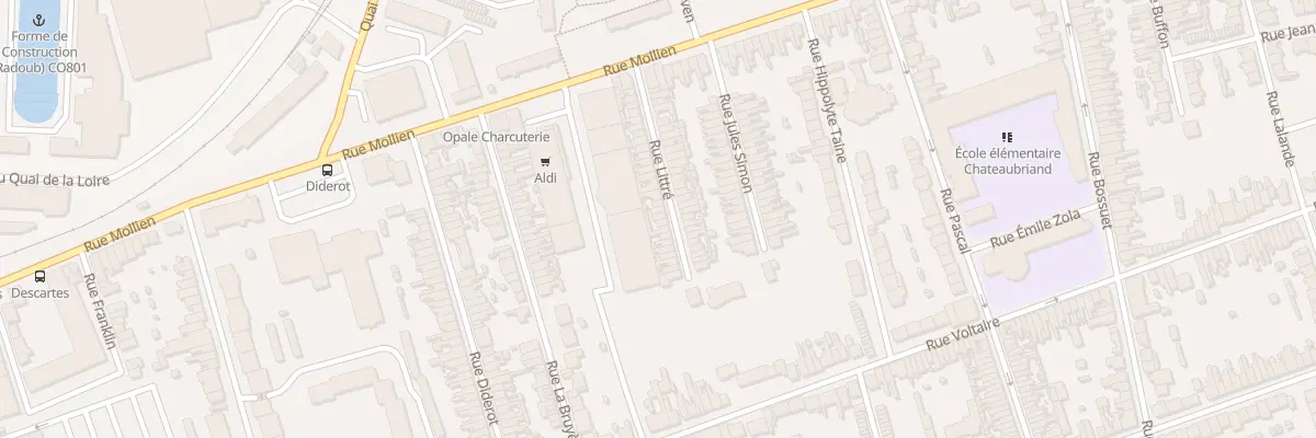 Plan du 38 Rue Littré à Calais