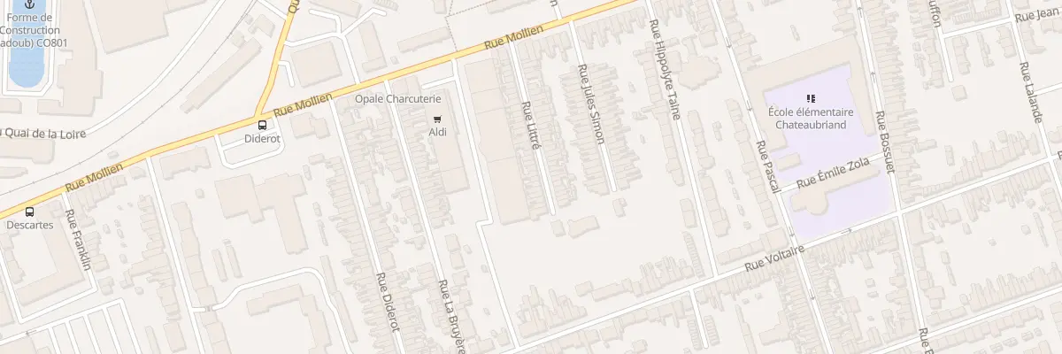 Plan du 42 Rue Littré à Calais