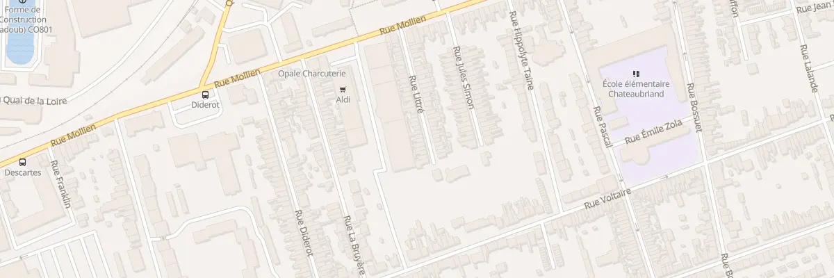 Plan du 44 Rue Littré à Calais