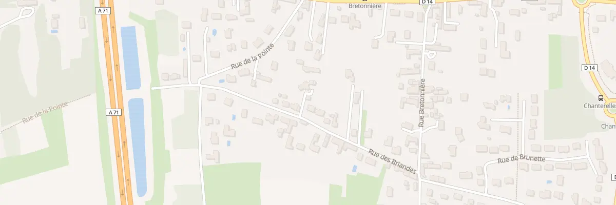 Plan du 184 Rue des Briandes à Olivet